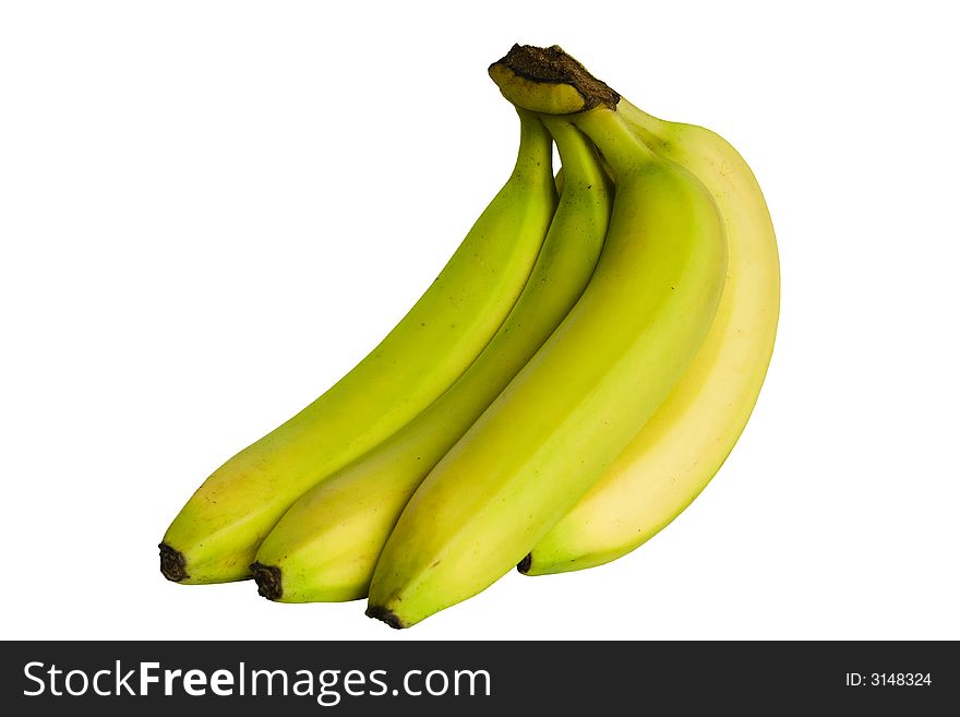 Bananas isolated on a white background