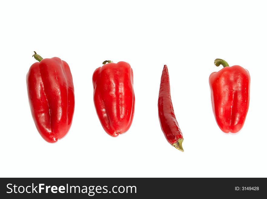 An image of group of peppers. An image of group of peppers