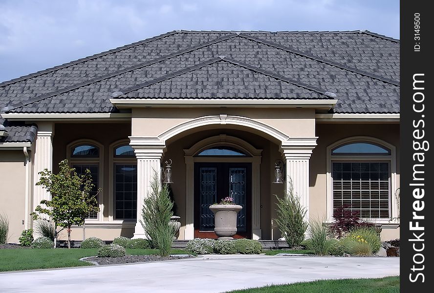 The entry way of a nice house. The entry way of a nice house.