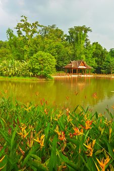 The Pavilion Of Lakeside Royalty Free Stock Photo The Pavilion Of Lakeside Royalty Free Stock Photo
