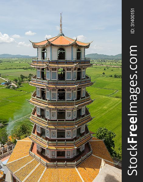 Chinese style pagoda in Thailand.