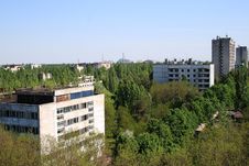 Pripyat City And Chernobyl Nuclear Power Plant View Royalty Free Stock Image Pripyat City And Chernobyl Nuclear Power Plant View Royalty Free Stock Image
