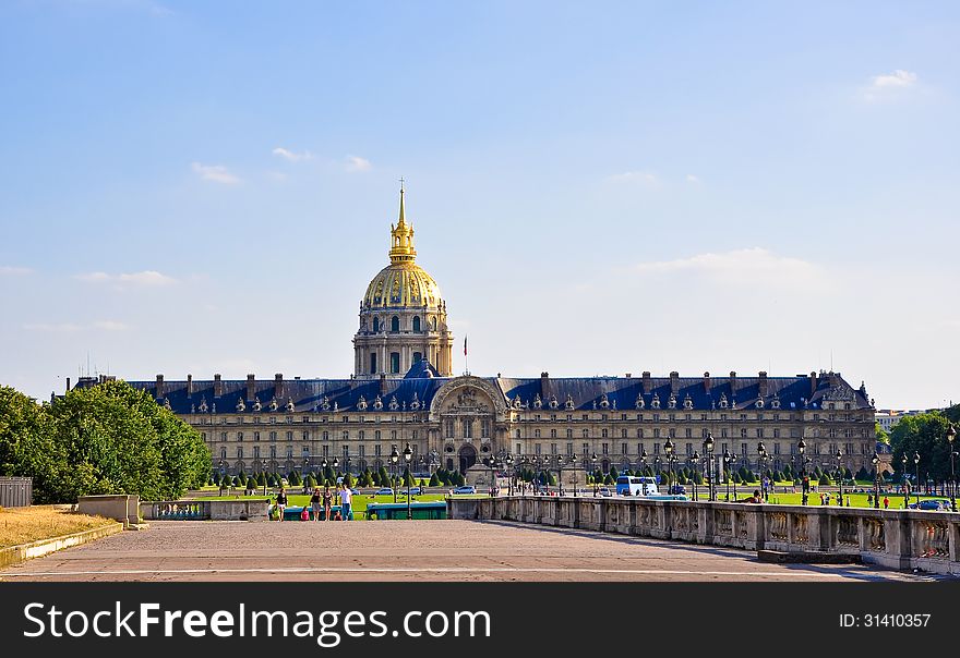 The National Residence Of The Invalids. Paris.