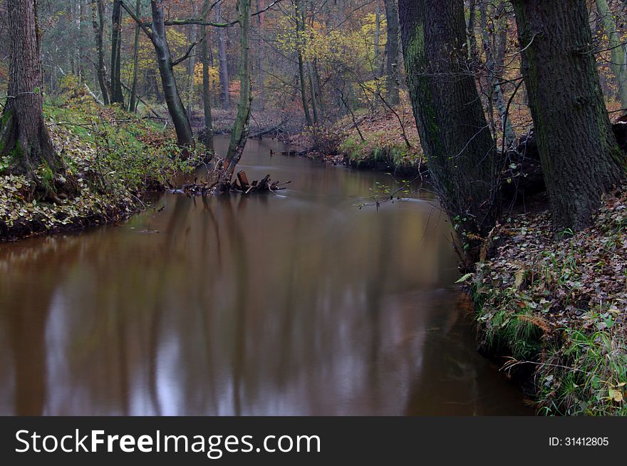 River In Autumn.