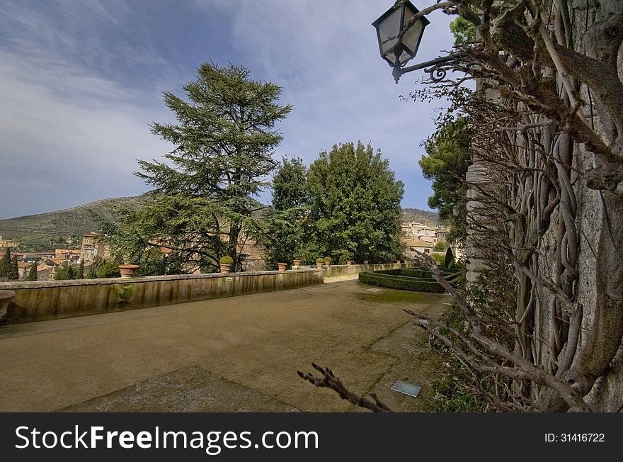 Picturesque surrounndings of villa d'Este. Tivoli. Picturesque surrounndings of villa d'Este. Tivoli