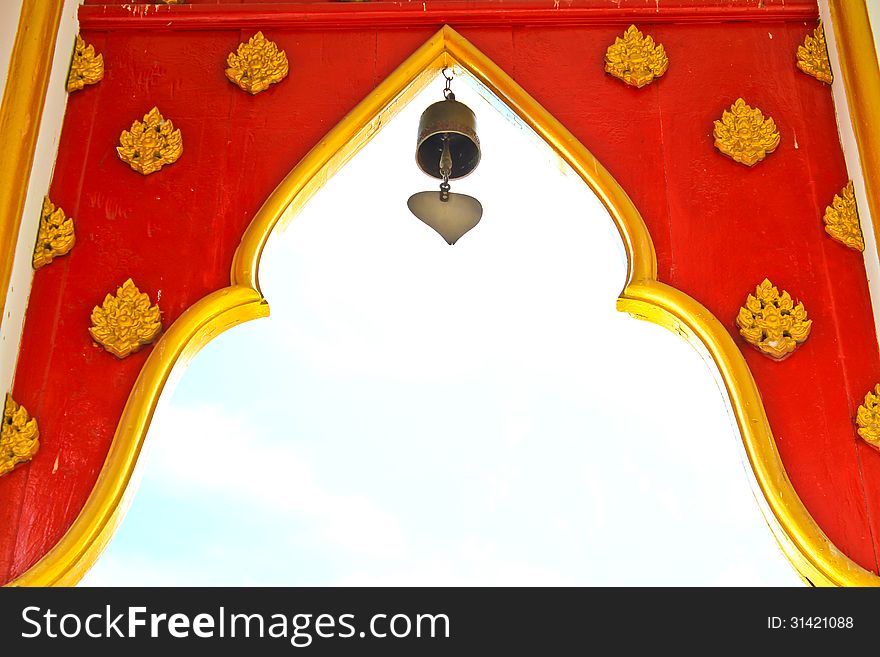 Arches At The Entrance Of Buddhist Temple