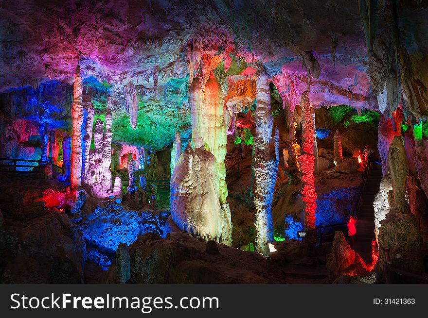 The Colorful Water-eroded Cave