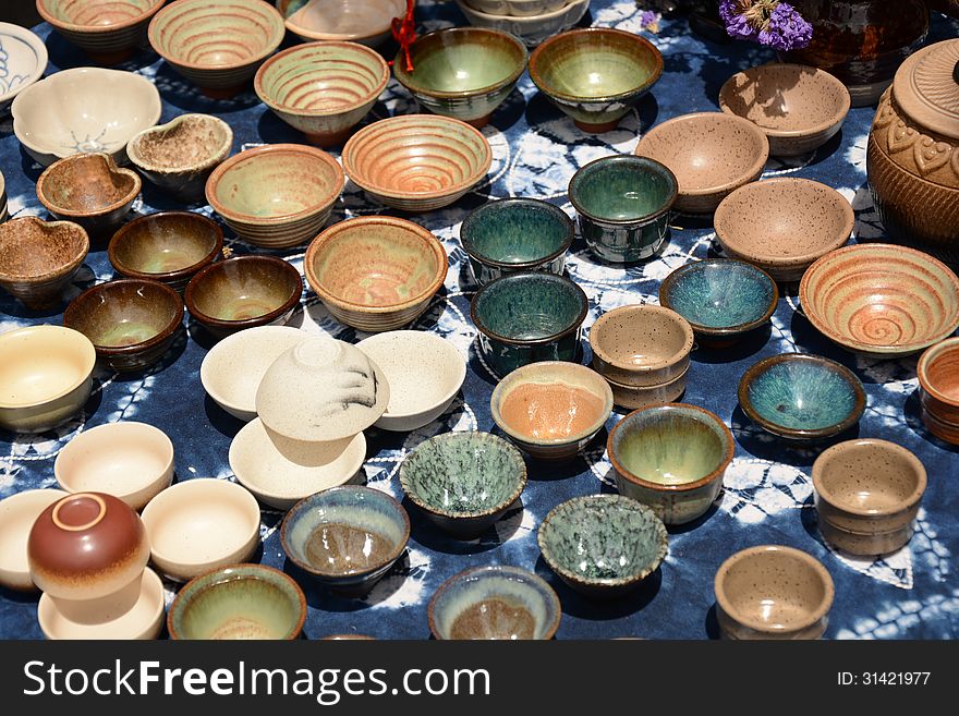 China traditional bowls and cups