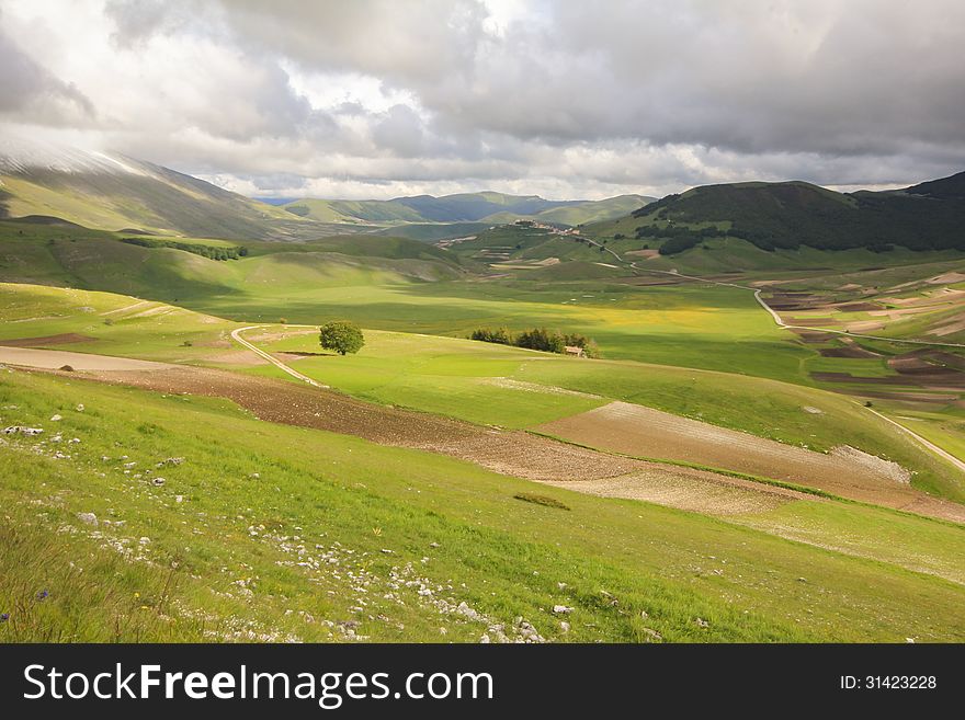 Photo of idyllic landscape in Italy.
