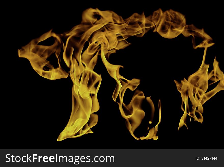 Fire And Flames - Abstract Shape I