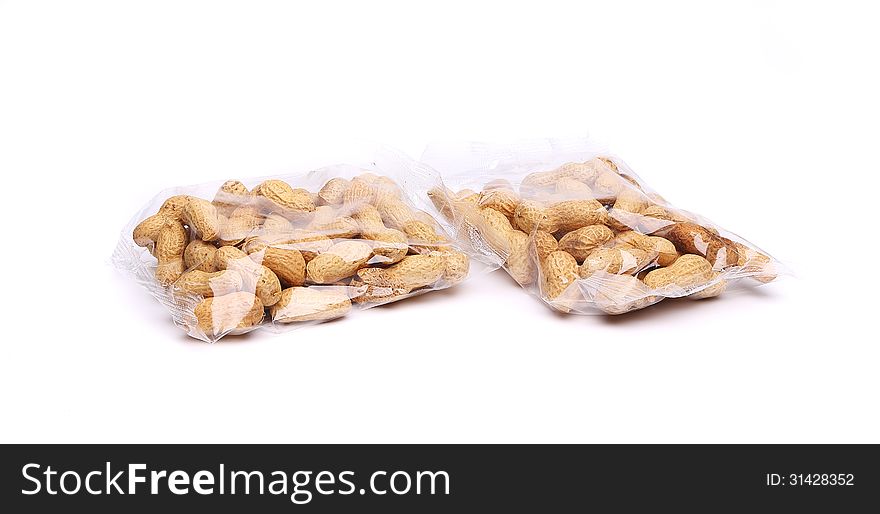 Two Plastic Bags Of Peanuts