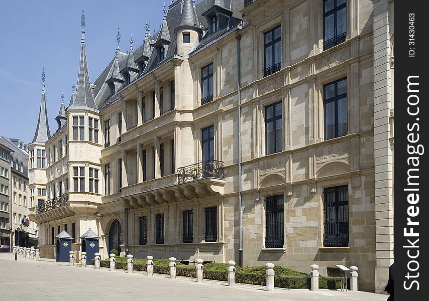 Benelux countries, Luxembourg. Palace of the Grand Duke of Luxembourg, now Chamber of Deputies.