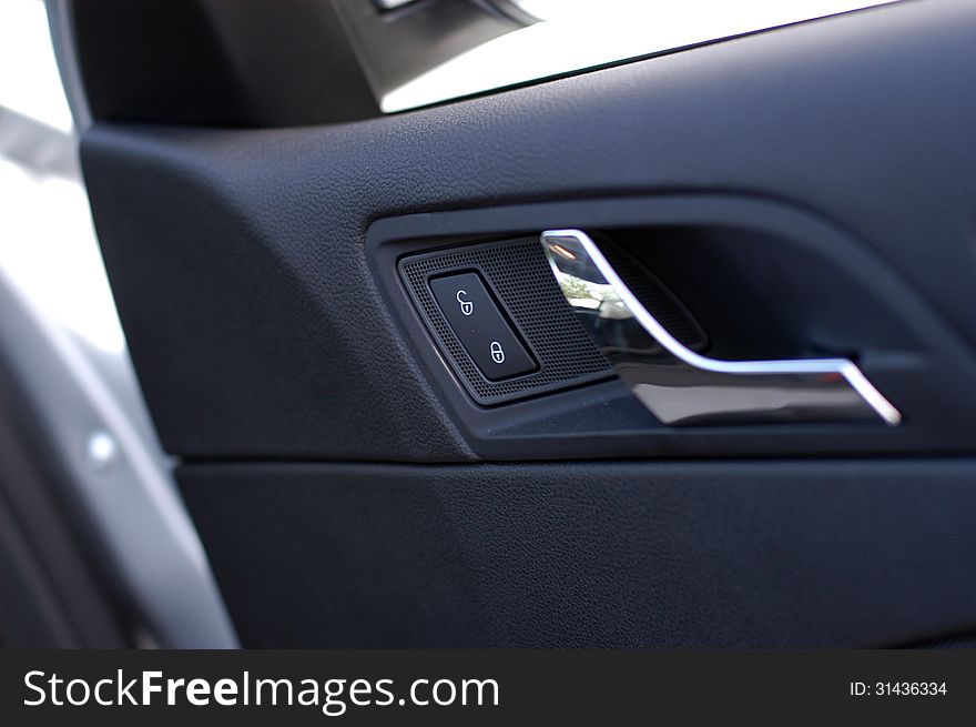 Car board buttons on the dashboard. Car board buttons on the dashboard