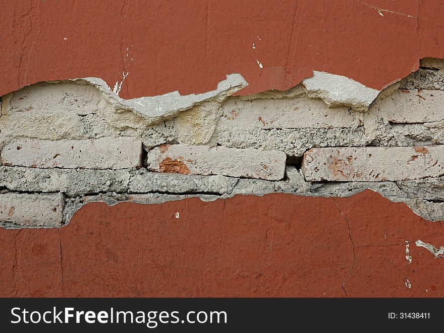 Cracked grunge wall and bricks. Cracked grunge wall and bricks