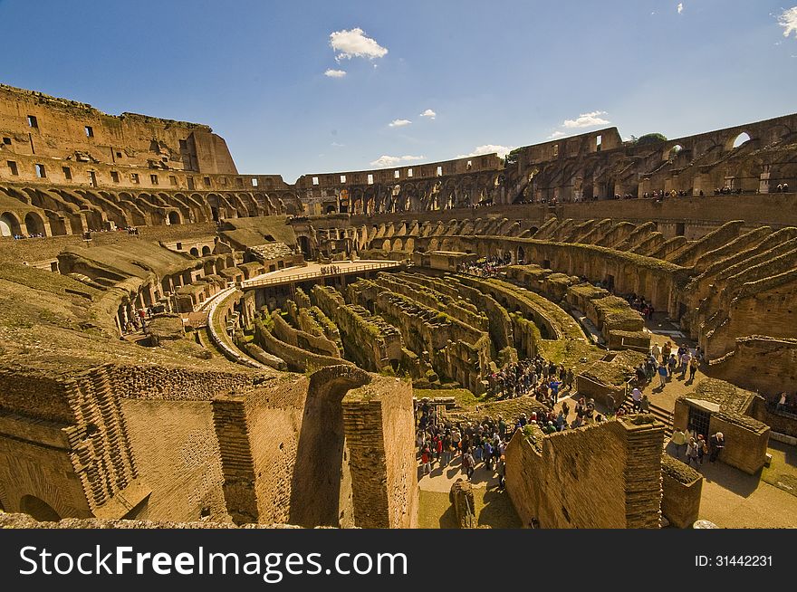 The main historical touristic attraction in Rome. The main historical touristic attraction in Rome