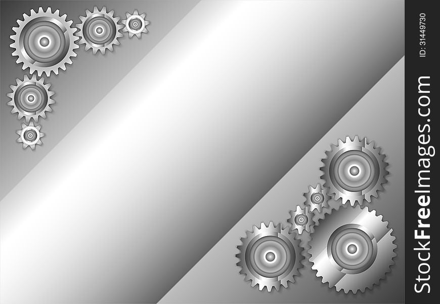 Abstract technology background of mechanical gears. Abstract technology background of mechanical gears