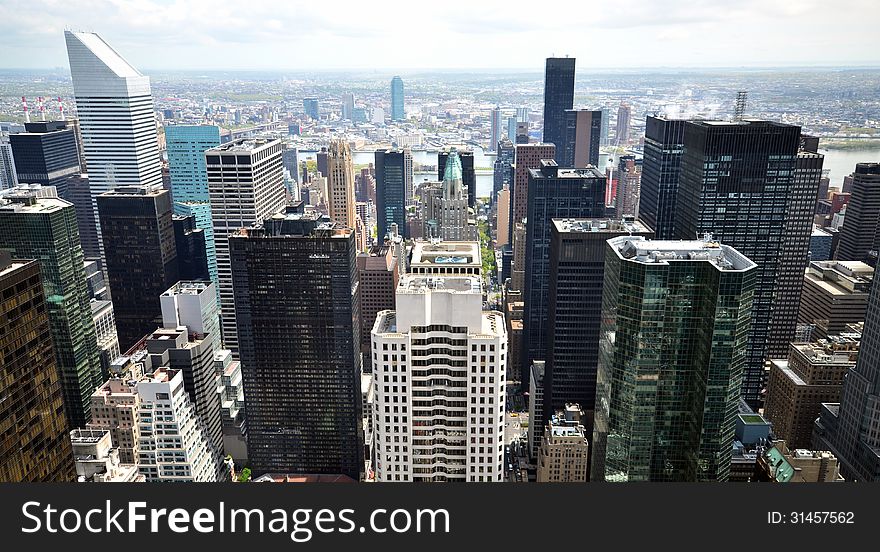 Skyscrapers in Manhattan, New York, USA.