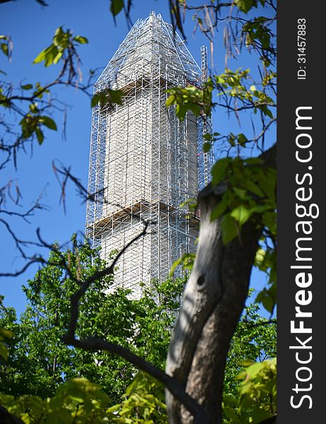 The Washington Monument in Washington DC, USA. The Washington Monument in Washington DC, USA