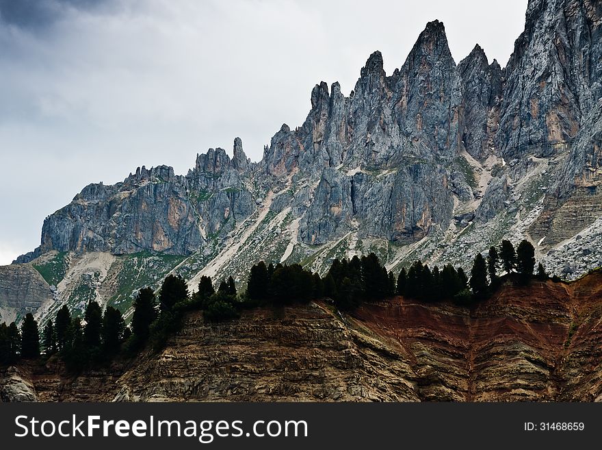 High mountain landscape in South Tyrol. High mountain landscape in South Tyrol