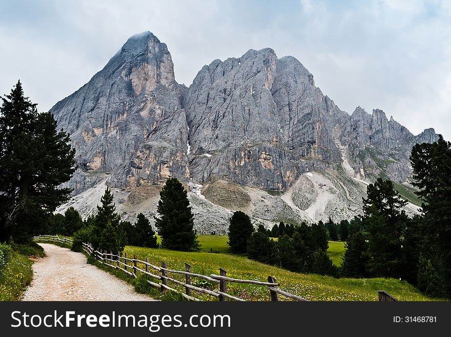 High mountain landscape in South Tyrol. High mountain landscape in South Tyrol