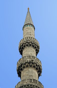 Minaret, View From Below Stock Photo