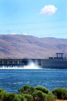 The John Day Hydro Power Dam Stock Image