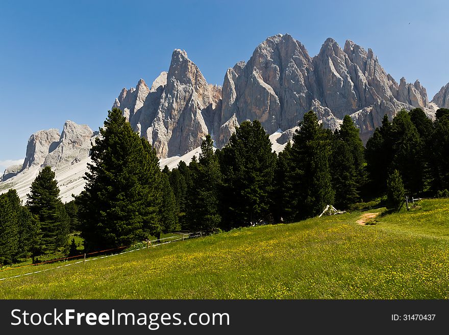 High mountain landscape in South Tyrol. High mountain landscape in South Tyrol