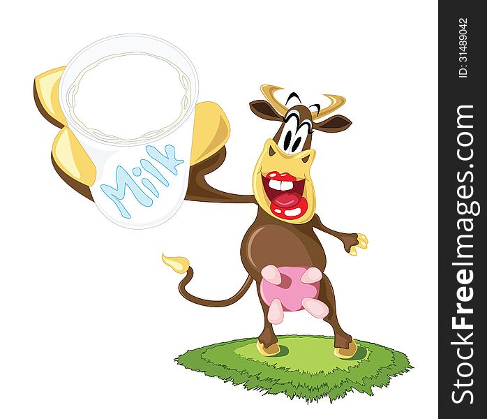 Cartoon Dairy Cow