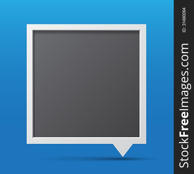 3D bubble talk blackboard. Design element , Illustrator EPS10