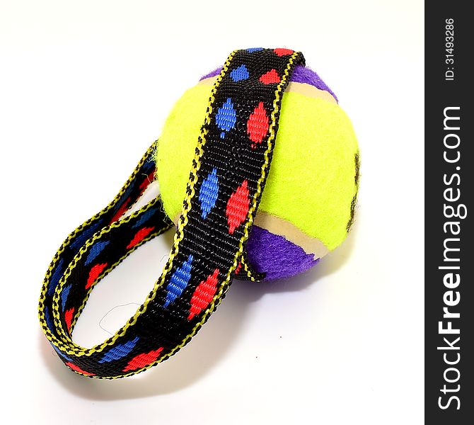 Ball for dogs with handle to release. Ball for dogs with handle to release