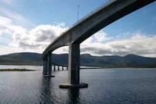 Curved Bridge In Norway Stock Images Curved Bridge In Norway Stock Images