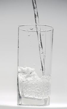 Water In A Glass Stock Photo