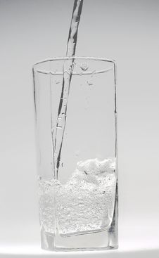 Water In A Glass Royalty Free Stock Photos