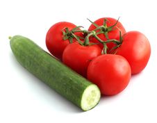 Cucumber And Tomatoes Stock Photos Cucumber And Tomatoes Stock Photos