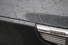 Water Drops On Car Royalty Free Stock Images