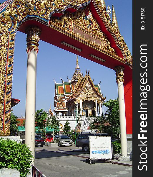 Colourfull temples in Bangkok, Thailand. Colourfull temples in Bangkok, Thailand