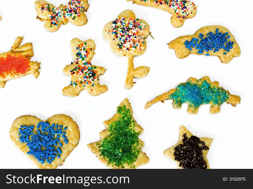 Cookies isolated on a white background