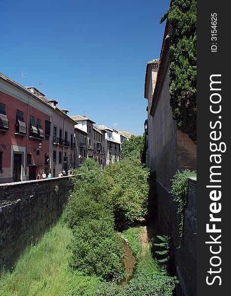 Street In Granada, Andalousia,