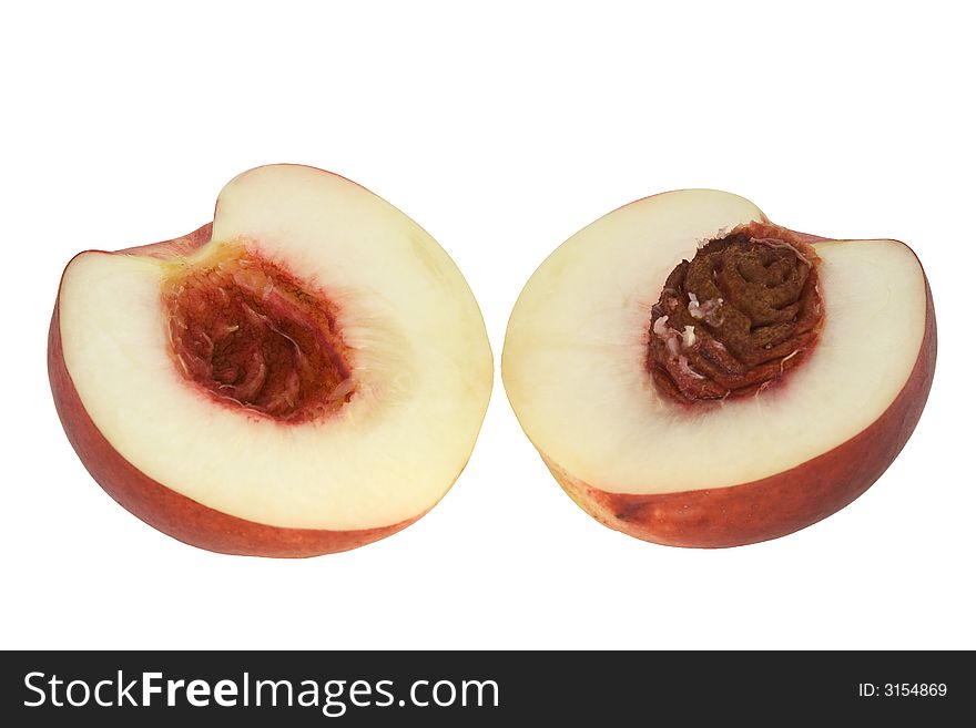 Peeled Pech With Clipping Path