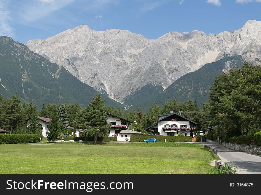 Small village in Austrian Alps. Small village in Austrian Alps