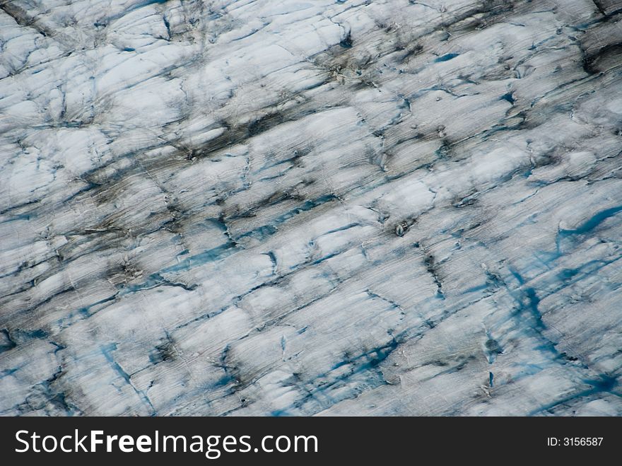 A glacier and mountains near Skagway Alaska. A glacier and mountains near Skagway Alaska