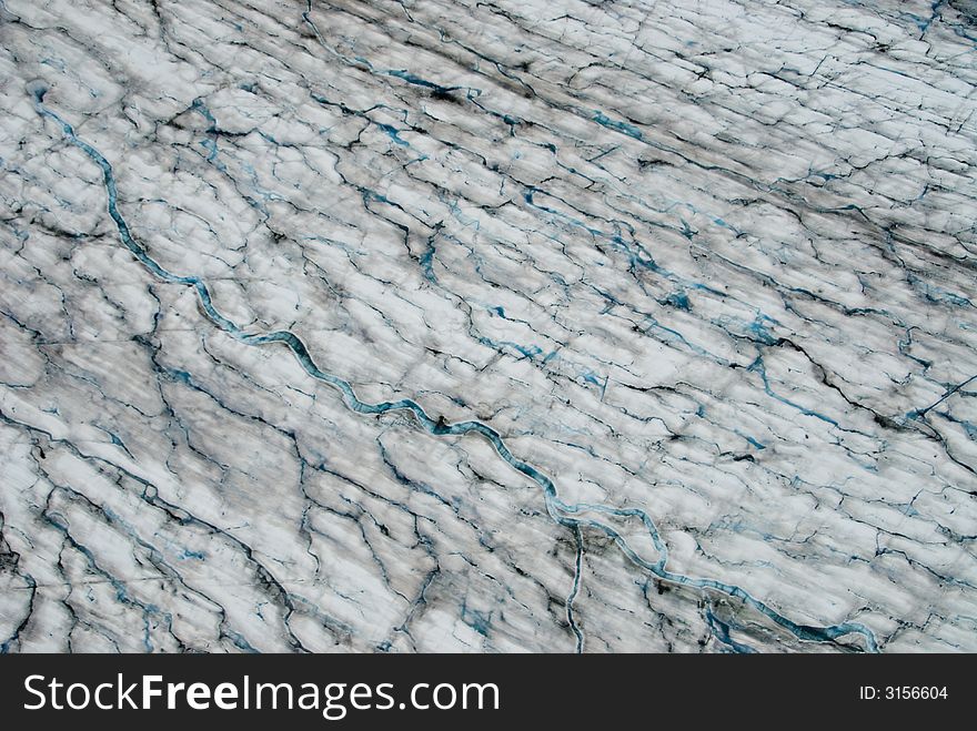 A glacier and mountains near Skagway Alaska. A glacier and mountains near Skagway Alaska