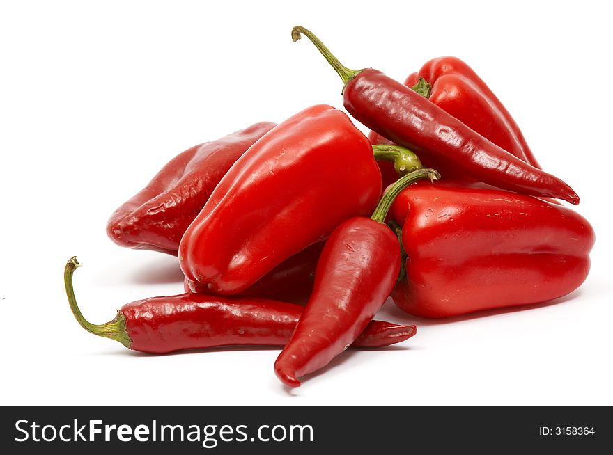 An image of red peppers