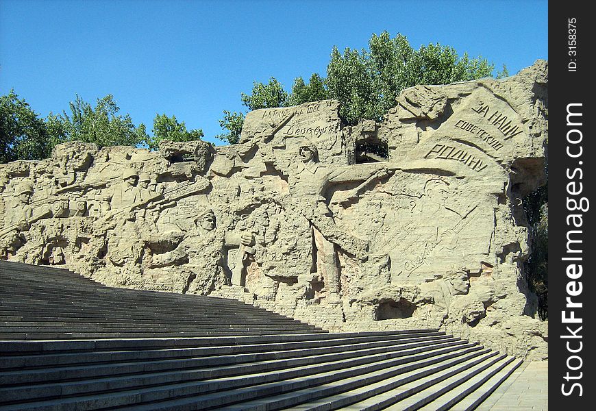 Mamaev burial mound, Volgograd (old Stalingrad), Russia, World War II