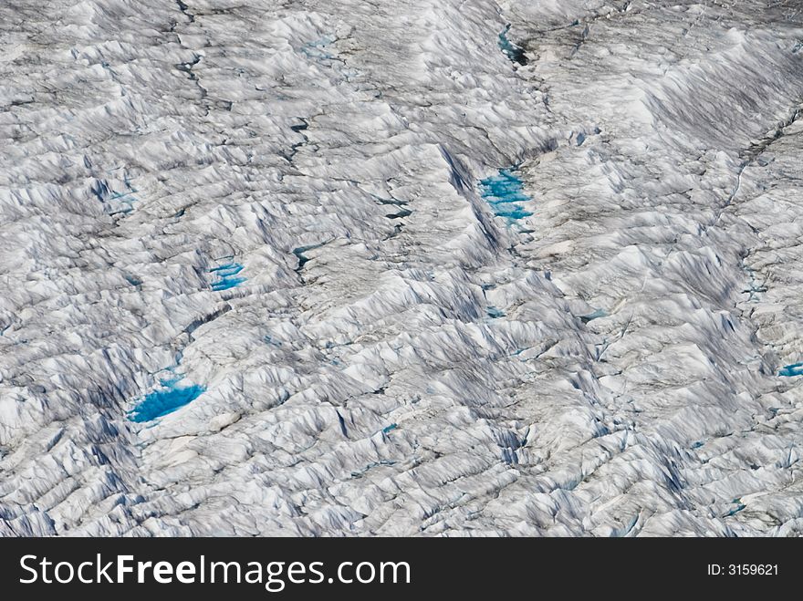 A glacier and mountains near Skagway Alaska. A glacier and mountains near Skagway Alaska