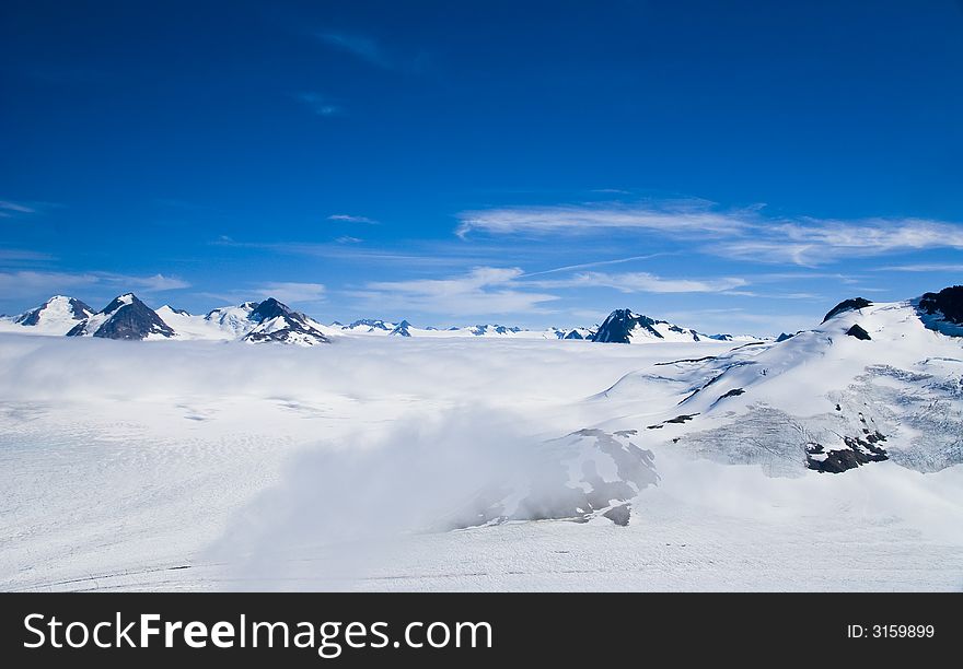 Mountains And Snow In Alaska