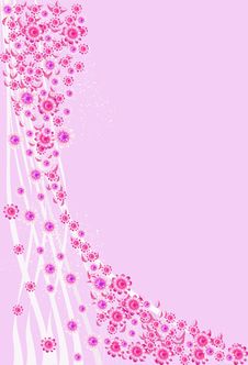Pink Background With Pink Flowers. Royalty Free Stock Photos Pink Background With Pink Flowers. Royalty Free Stock Photos