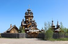 Wooden Church In Russian Countryside Stock Photo Wooden Church In Russian Countryside Stock Photo