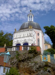 Portmeirion Clifftop And Grotto North Wales Stock Images Portmeirion Clifftop And Grotto North Wales Stock Images