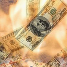 Burning Dollar Bill Stock Images Burning Dollar Bill Stock Images